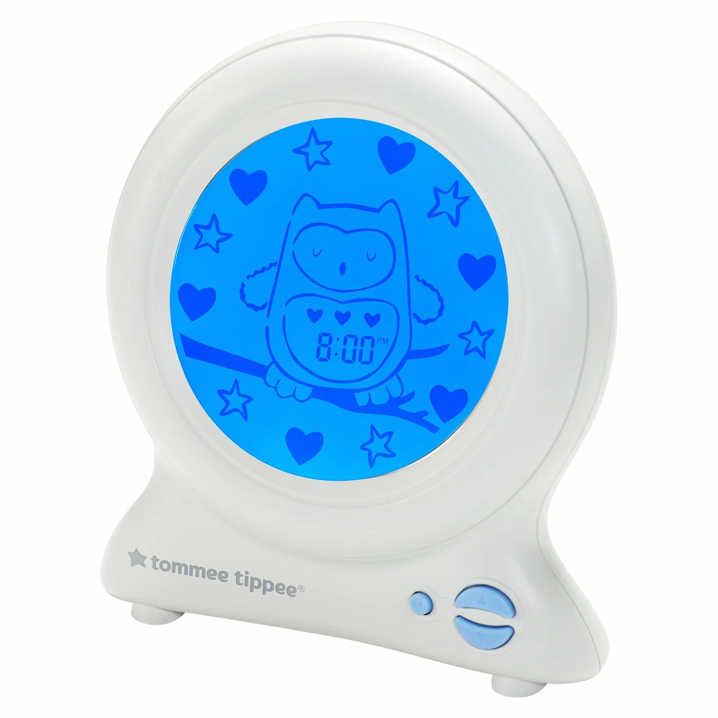 Tommee Tippee Groclok Reloj Entrenador del Sueño Alarma Luz Nocturna USB White
