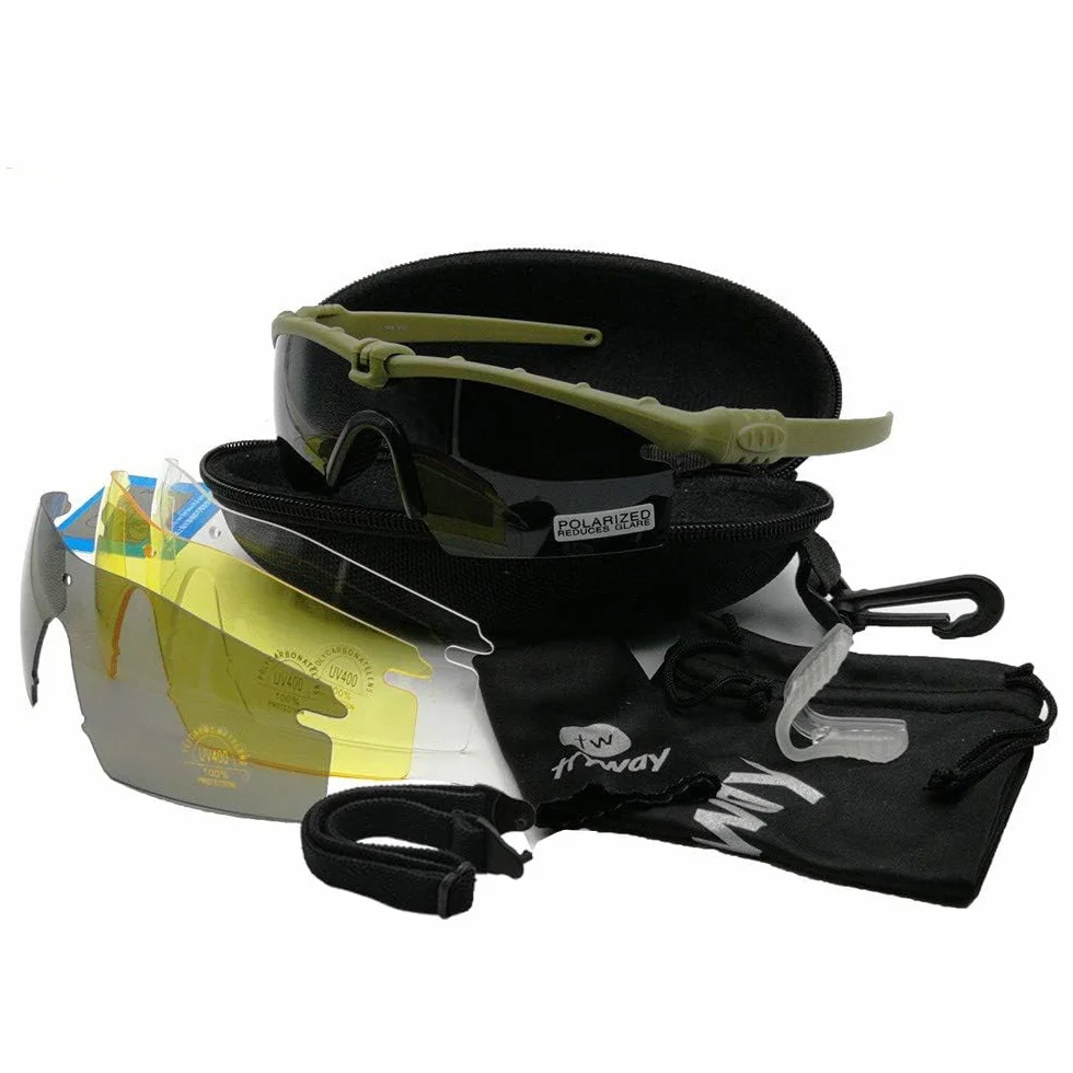 Gafas tácticas de protección profesional polarizadas militares, lentes de 3,0 balísticos, Marco TR90, Gafas de tiro, deportes al aire libre, senderismo, ciclismo, Paintball, Gafas de seguridad