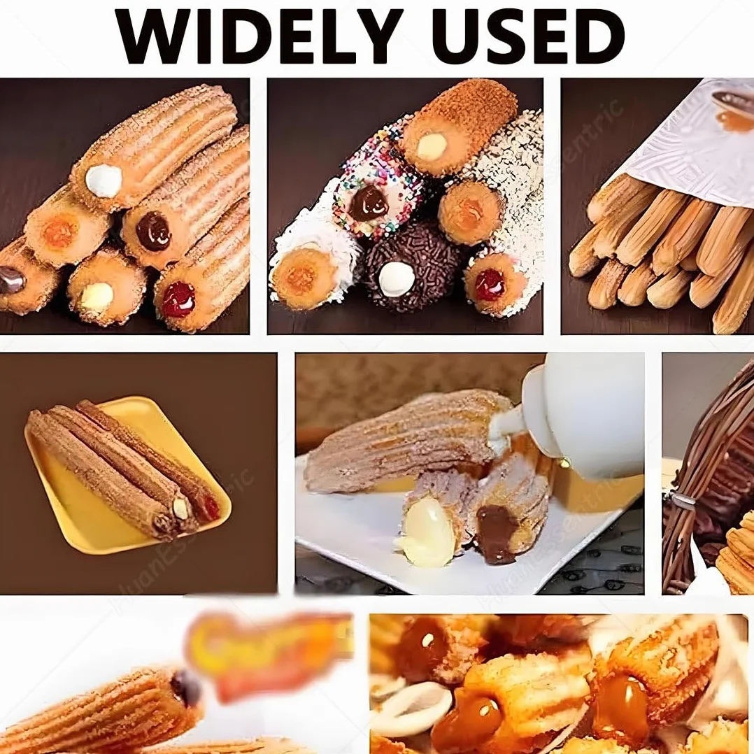 3/5/7 L Máquina Comercial Eléctrica Hacer Churros Españoles,Máquina Automática Hacer Churros,Máquina Manual Hacer Donas,Máquina Hacer Churros Alta Resistencia 3L