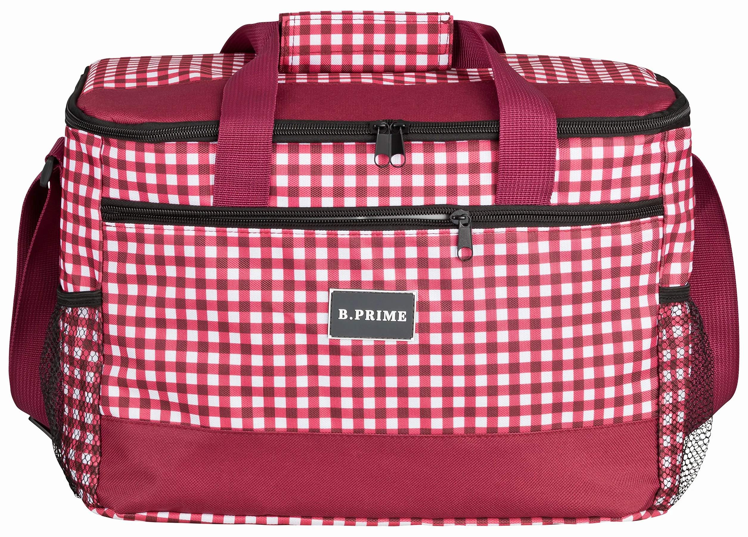 B.PRIME Classic Bolsa Nevera Isotérmica 20L 36x26x22cm para Picnic Camping Aire Libre