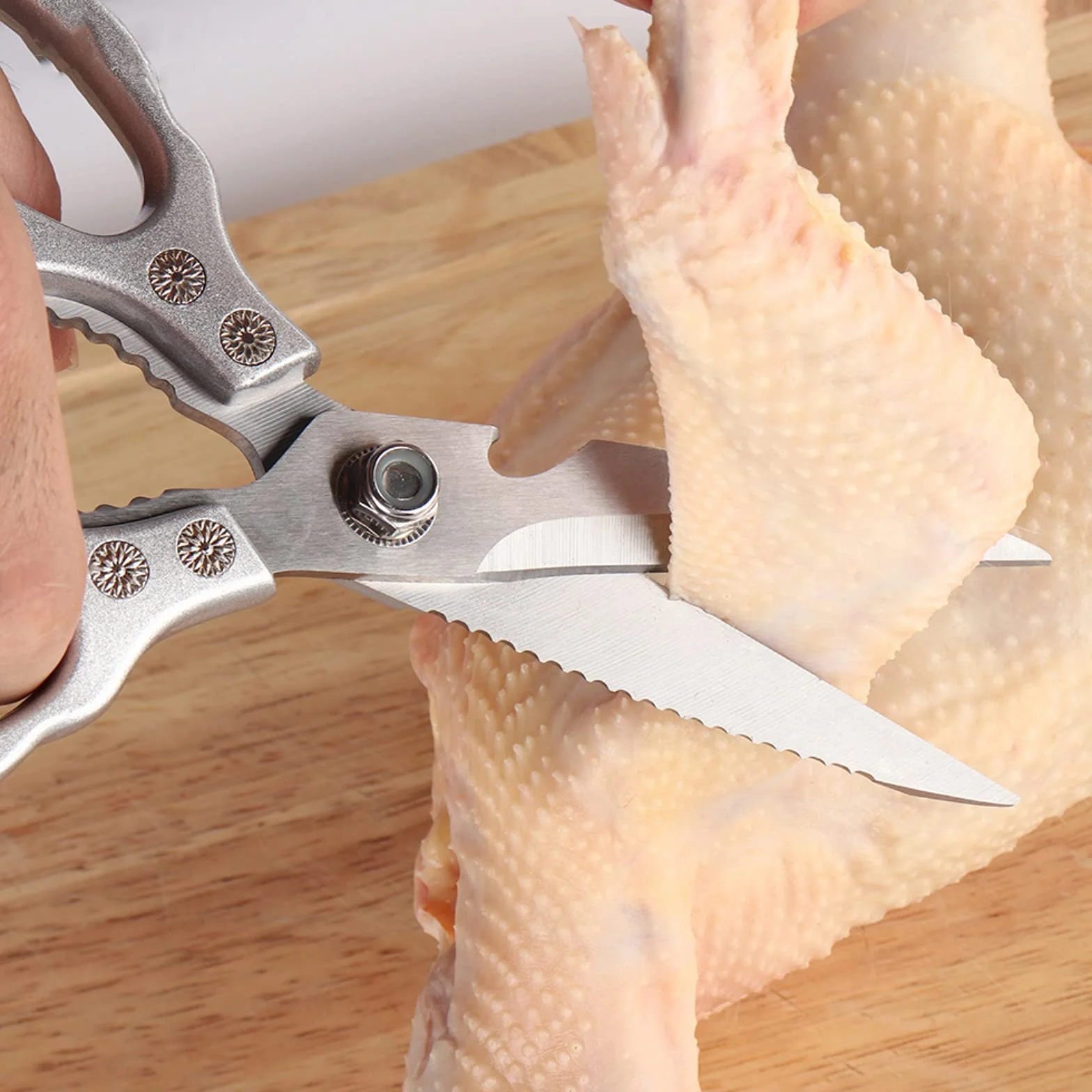 Tijeras de Cocina Resistentes Multiuso Profesionales,con Hojas Afiladas de Acero Inoxidable y Mangos Ergonómica,para cortar pollo,pescado,carne,aves,verduras,hierbas,huesos,nueces,barbacoa,Lavavajilla