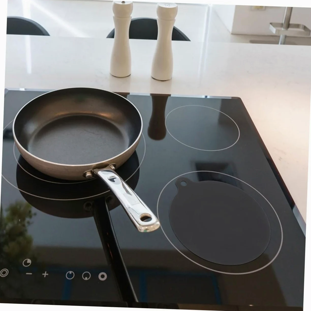 Cabilock Almohadilla protección protector microondas sartenes induccion protector estufa ignífugo protector placa inducción utensilios cocina inducción estera cocina, 03F68TS0CNFK16F452SM1