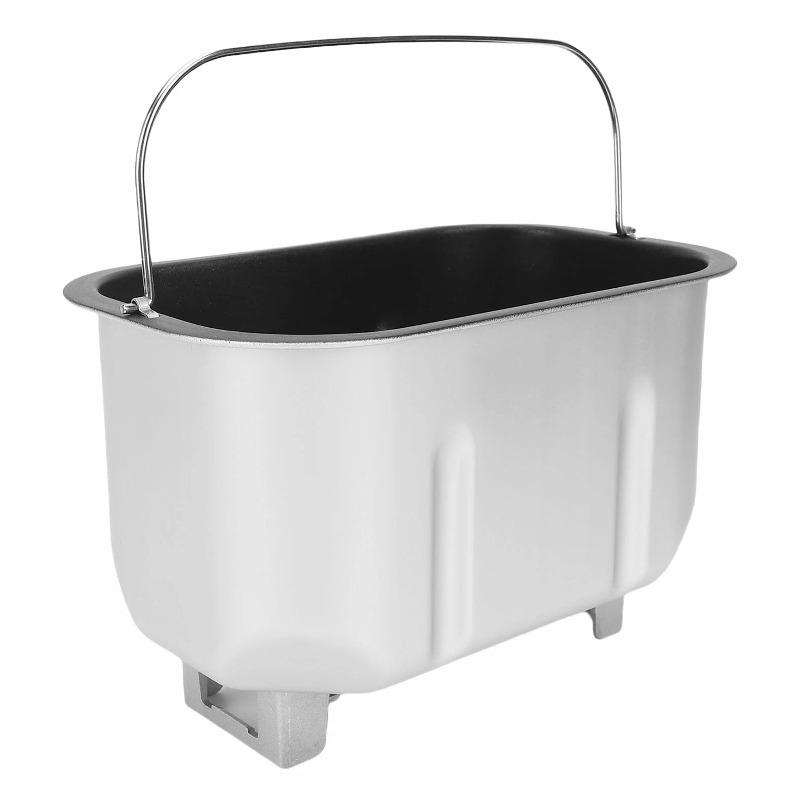 Cosiki Máquina para Hacer Pan de Tamaño Familiar, Máquina para Hacer Pan de Acero Inoxidable con Revestimiento Antiadherente, con Cubo para Mezclar Doble y Paletas para Mezclar para el Hogar, Cocina,