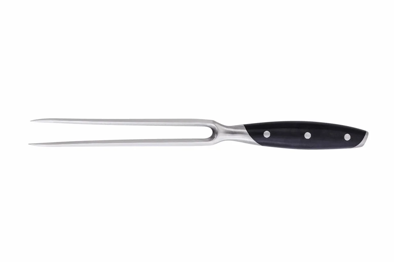METRO Professional Tenedor de trinchar con Mango ergonómico, Acero Inoxidable, 180 mm, para Carne