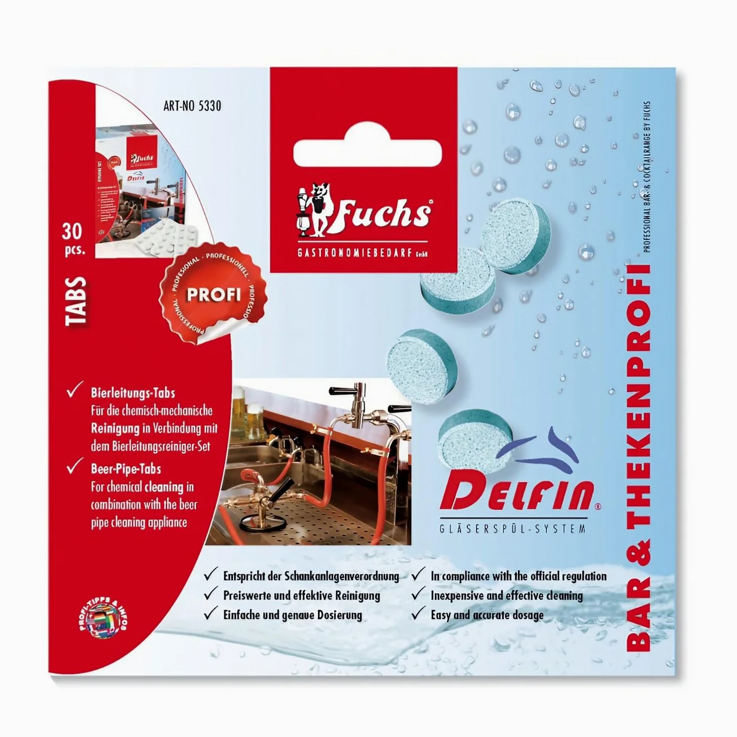 Producto de limpieza, pastillas de limpieza - DELFIN, 30 piezas