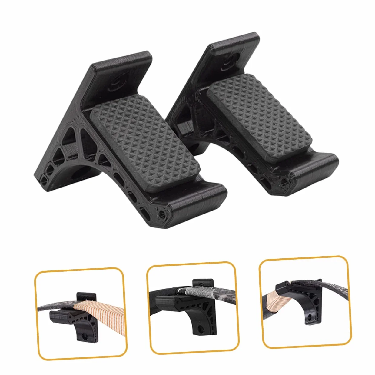 VANZACK Soporte de Arco y Flecha Autoadhesivo Estante de Pared para Almacenamiento Exhibicion