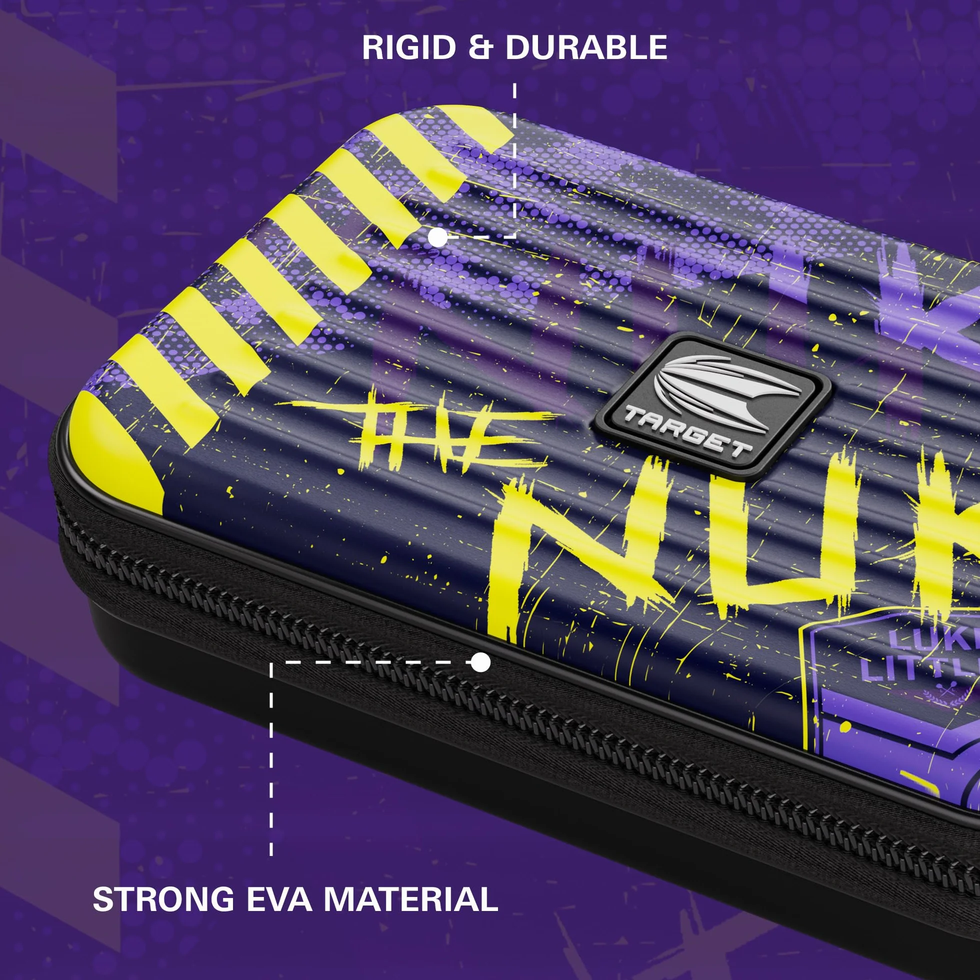 Target Darts Luke Littler XL Takoma Wallet - Funda de Dardos Luke Littler, Soporte de Dardos, Cartera de Dardos XL, Estuches de Almacenamiento para Juegos de Dardos, Funda de Dardos “The Nuke”