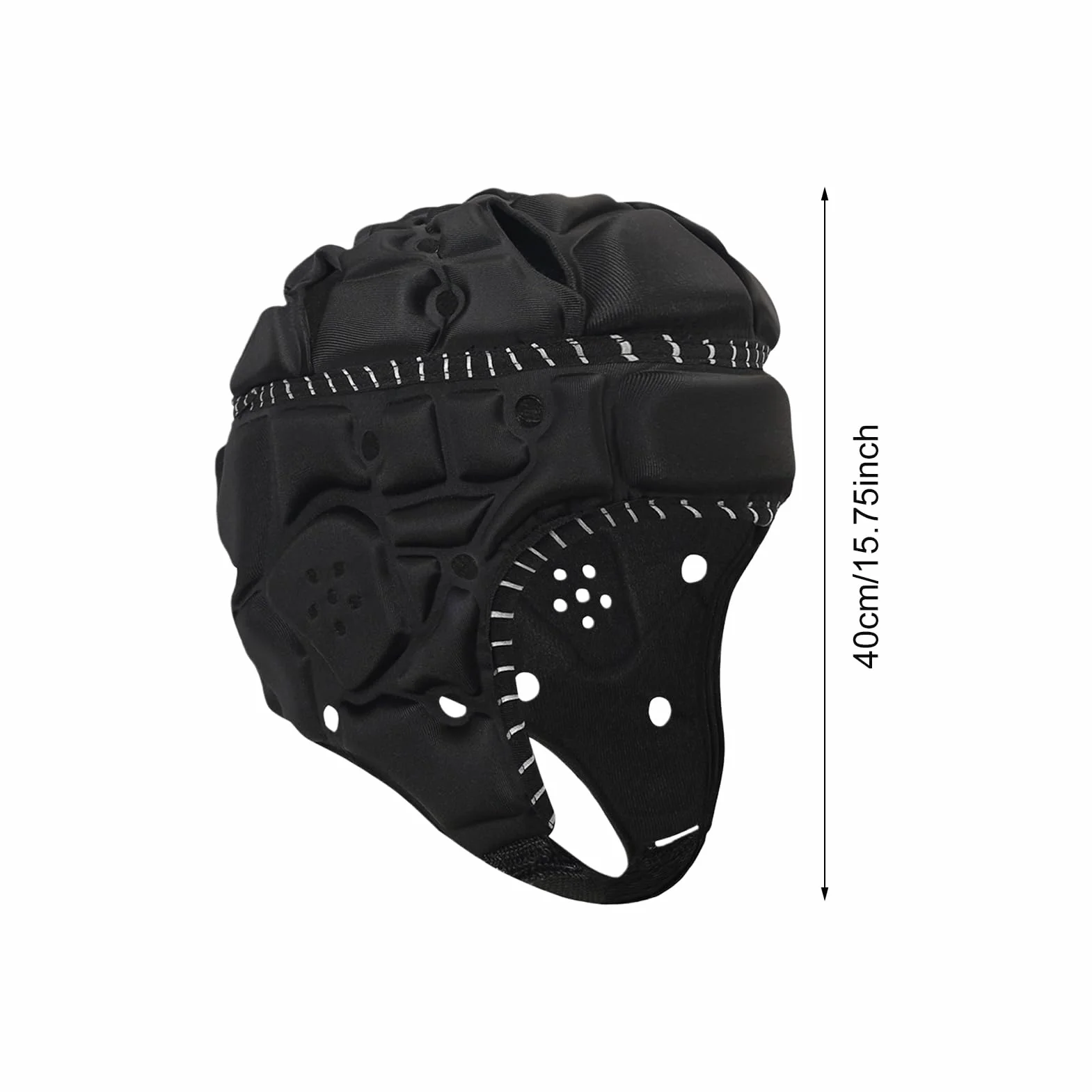 Football Helmet Soft Adjustable High-Performance Portable Padded Reflective Soccer Youth Adults Multipurpose Outdoor