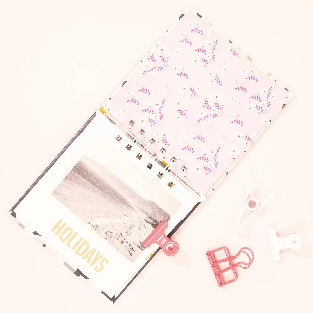 Craftelier - Set de 6 Pinzas Metálicas con 3 Tamaños y 3 Diseños Distintos | Sujeción para Materiales de Scrapbooking y Manualidades | Dimensiones Aprox. 1 x 5,5 cm, 3 x 4 cm, 3 x 3 cm - Negro
