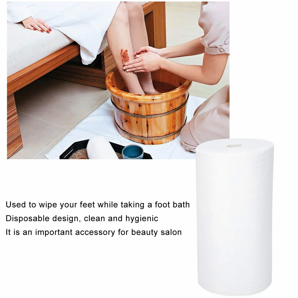 Toalla de Baño Desechable para Pies, Respetuosa con la Piel, con Excelente Absorción de Agua para Salón de Belleza, SPA Club, 30 X 60 Cm