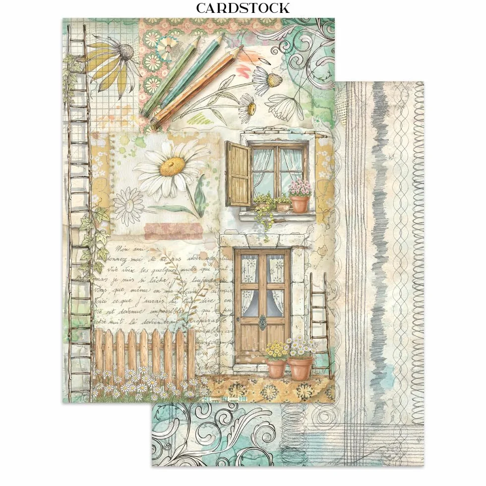 Stamperia - Junk Journal Stickers, Cut-Outs, and Backgrounds for Scrapbooks, Albums, Card Making, Bullet Journalling and More, Perfect for Hobbies, Crafts, and Gifting (Daisy Art)