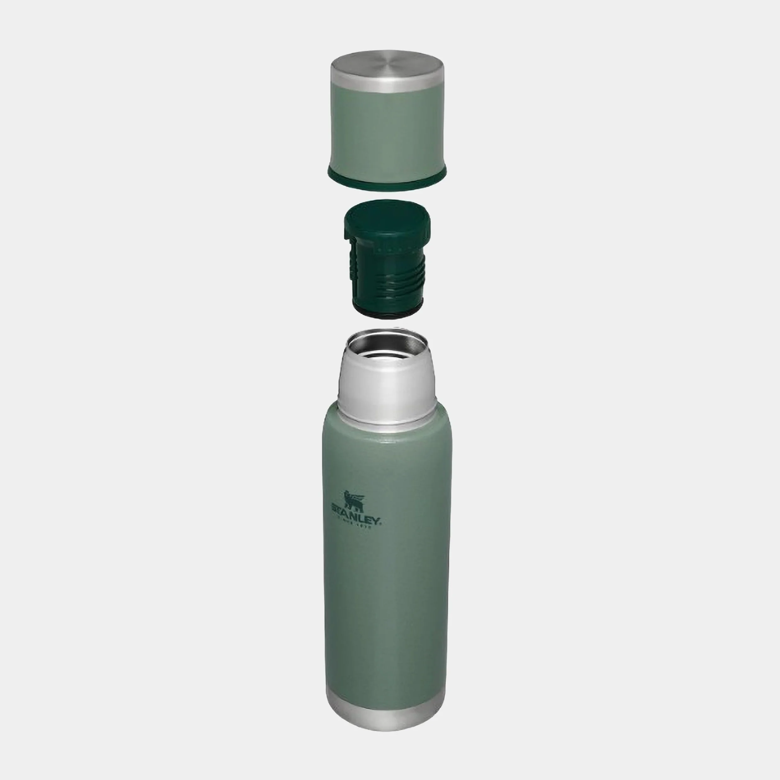 Stanley 1913 Adventure To-Go Botella Termica 1L - Hammertone Green | 25 Horas Caliente - 27 Horas Fría - Antifugas - Tapa Aislante - Sin BPA - Apta Para Lavavajillas