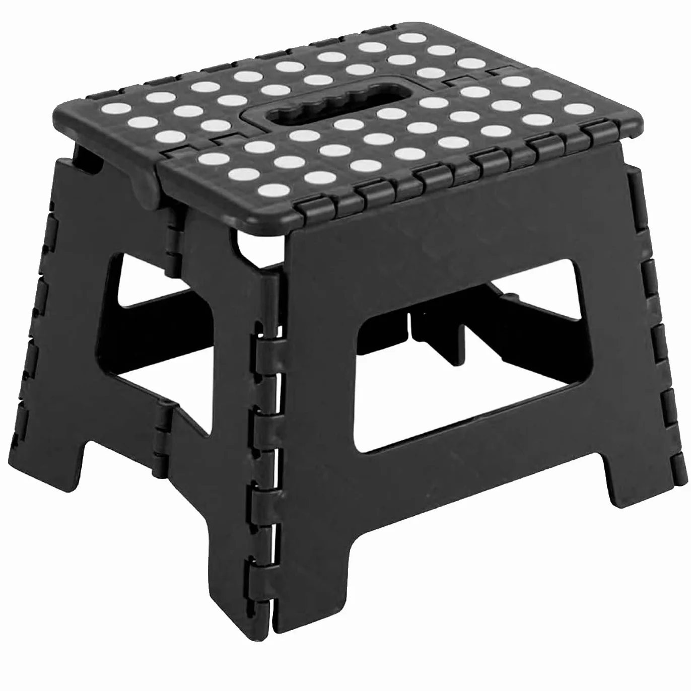 Acan Tradineur - Taburete de PVC Infantil Plegable, banqueta, Asiento Multiusos de plástico Resistente, niños, Escuela, guardería, hogar, 18 x 21 x 17 cm, Color Aleatorio