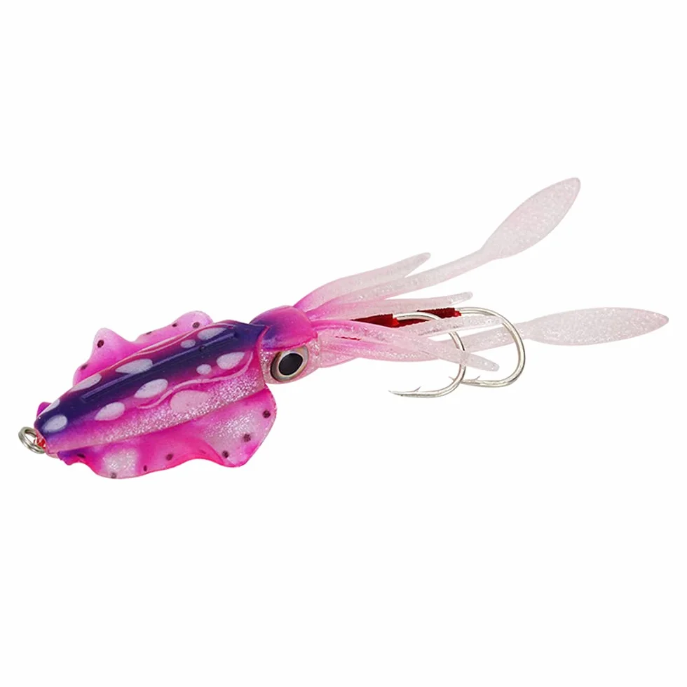 El mejor señuelo de pesca de calamar para agua salada y agua dulce para lubina, bacalao y peces de roca en este señuelo