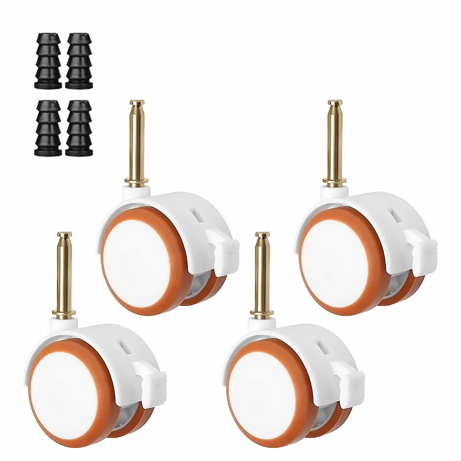 Ruedas Universales para Cuna, Cochecito Bebé, Muebles - Set 4 Piezas