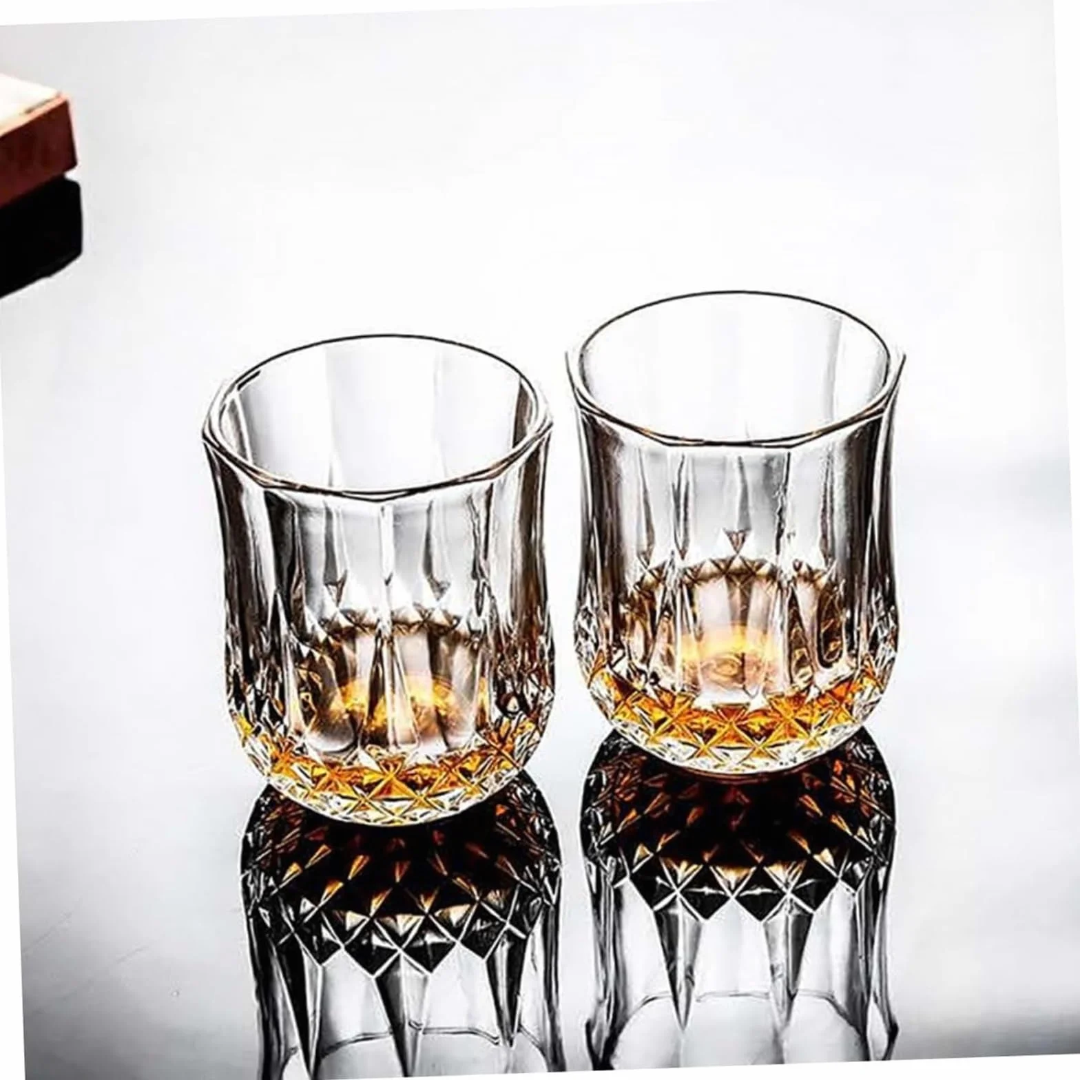 Jarras de cerveza personalizadas, jarras de cerveza, jarras de cerveza, 4 piezas de vasos de roca de cristal, vasos de cóctel antiguos de cristal vintage, vasos de agua, vasos de cerveza de diamante,