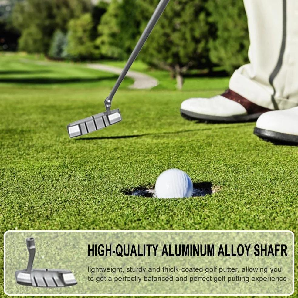 Putter plegable de 3 secciones para hombres y niños, zurdos y diestros, con pelotas