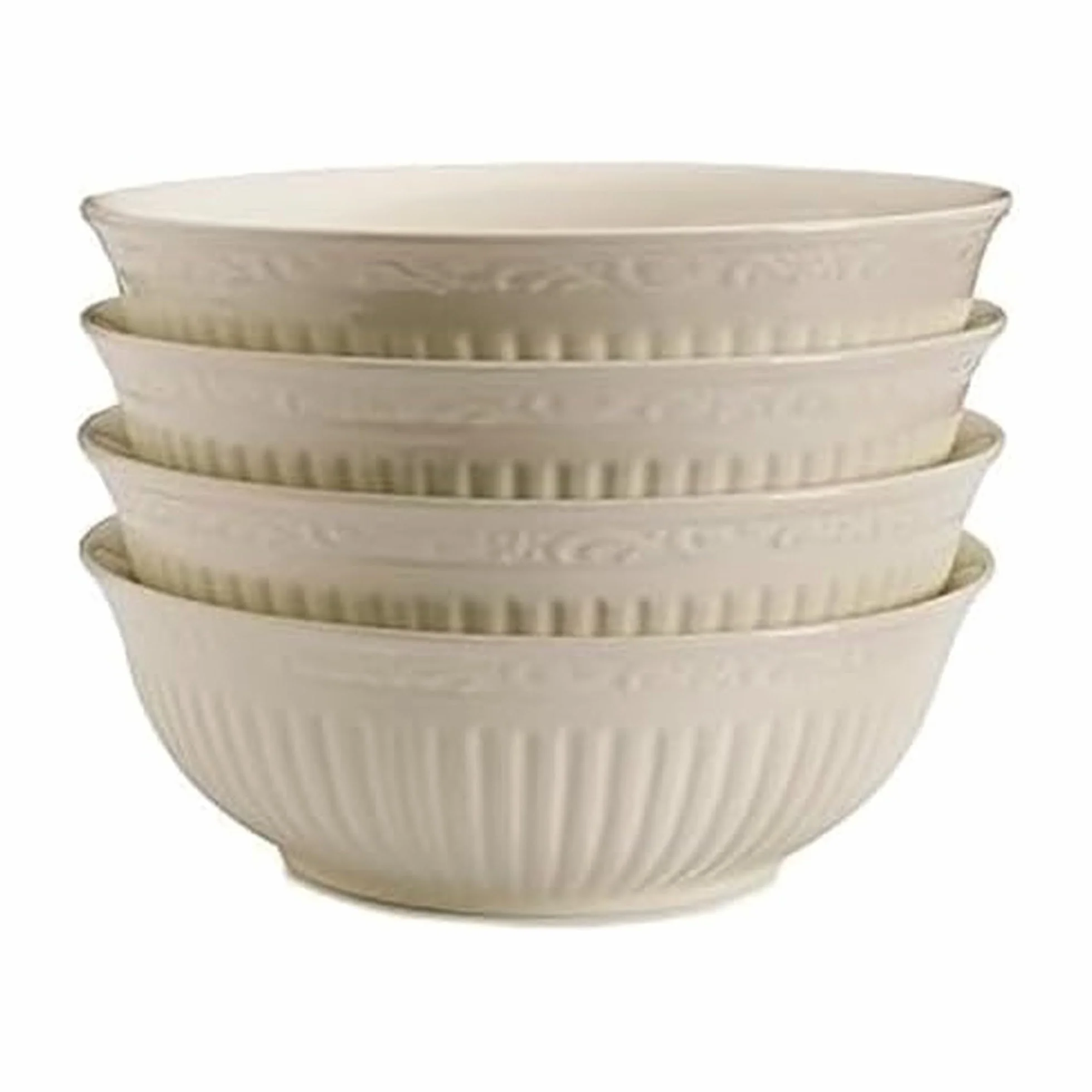 MIKASA Cuenco para sopa y cereales, 17.78 cm, juego de 4