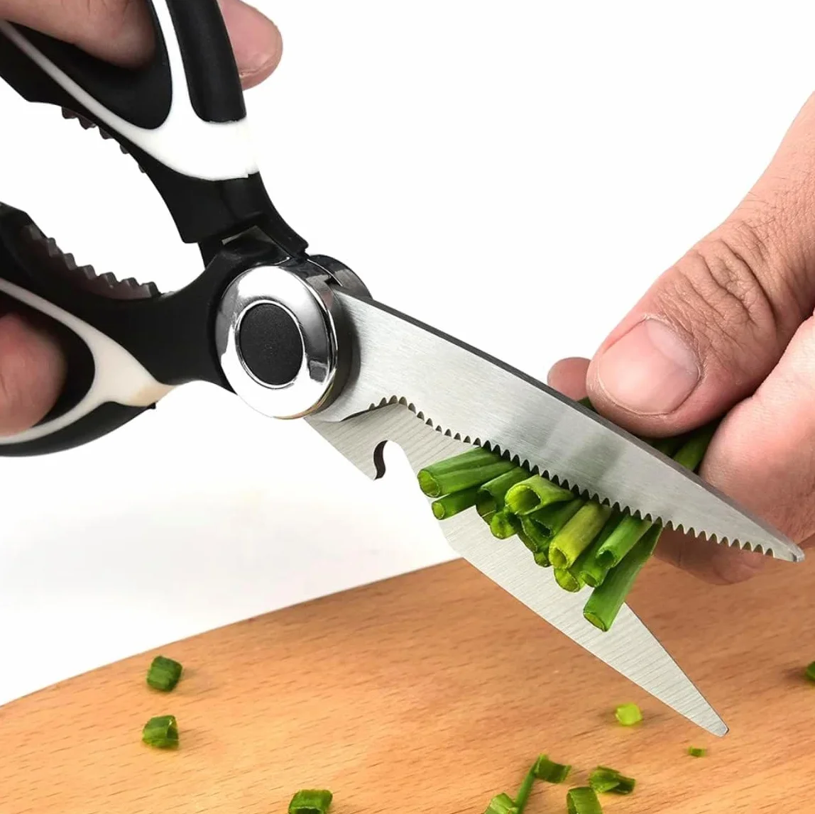 Pack2 Tijeras de Cocina, Tijeras Multifuncionales, Tijeras Cocina Profesional con Funda Protectora, Acero Inoxidable para Pollo, Carne, Vegetales, Hierbas, BBQ.