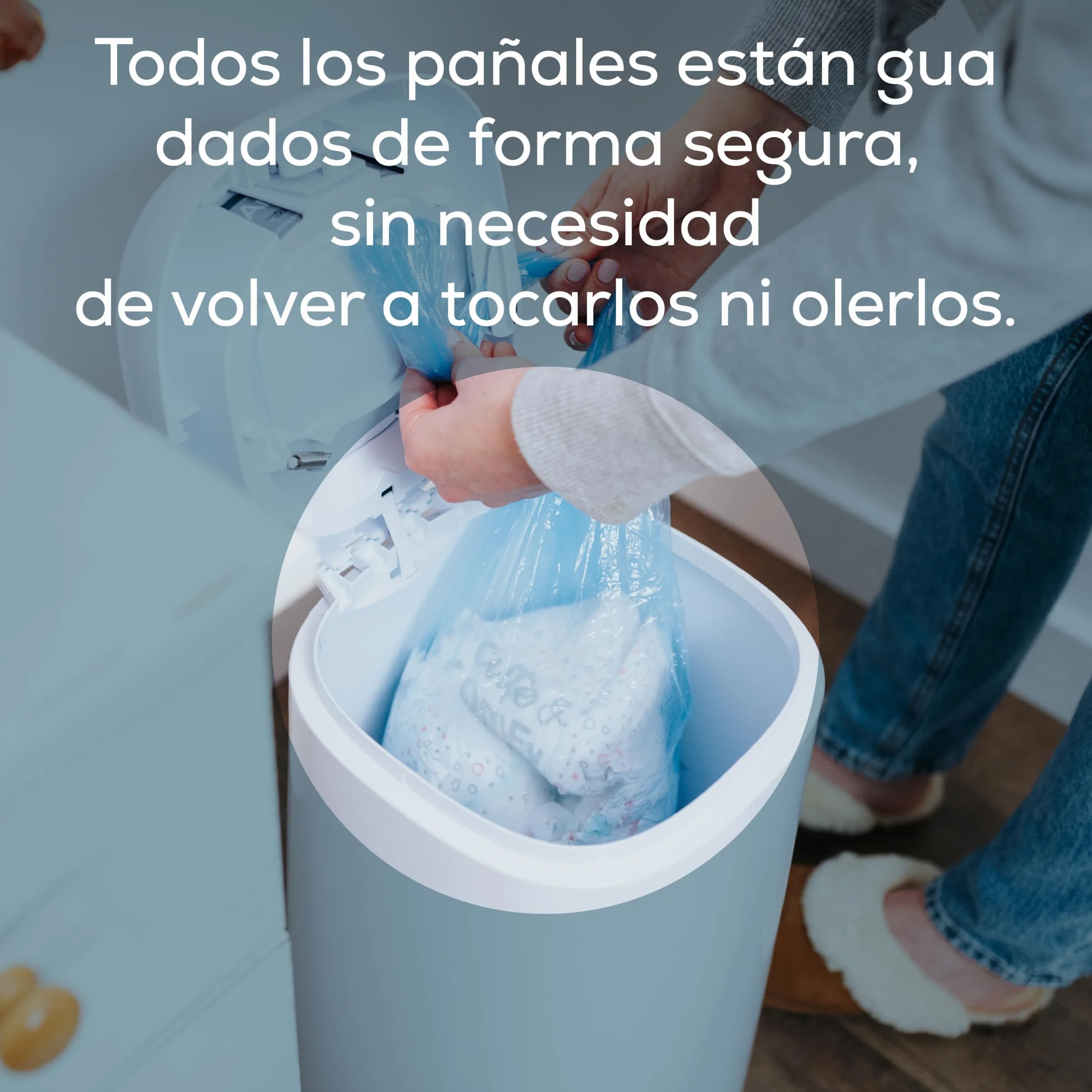 Angelcare Recambios octogonales para papelera de pañales, 3 Recharges