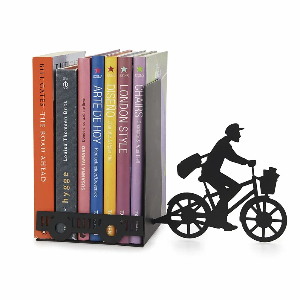 Balvi Sujetalibros Postman Color Negro Decorativo Metal