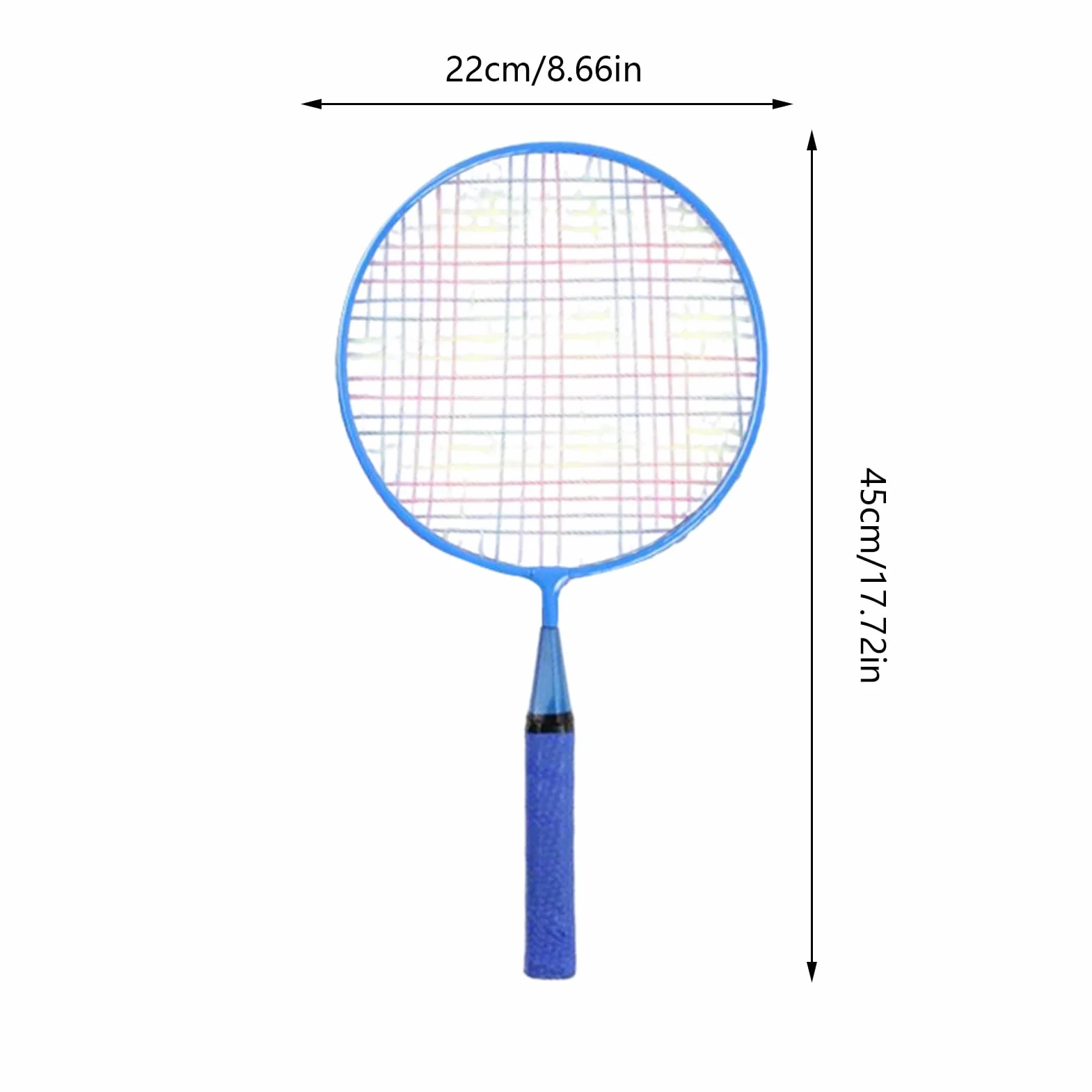 Juego de raquetas de bádminton para niños con raquetas de repuesto y volantes, juego de volantes ligeros con mango suave para familia, niños, amigos