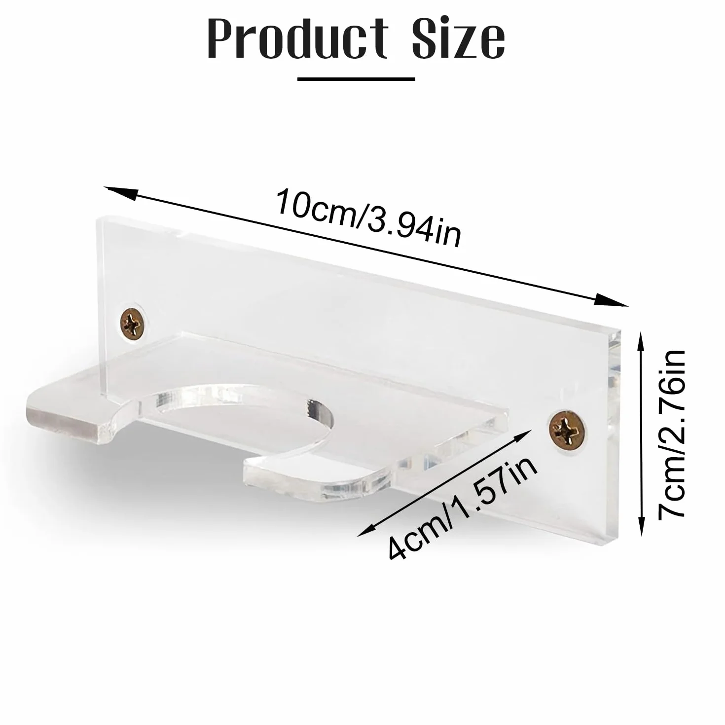 Soportes Para Bate De Béisbol, Vitrina Vertical, Estante De Exhibición Para Montaje En Pared, Colgador De Acrílico Resistente (10x4x7cm)