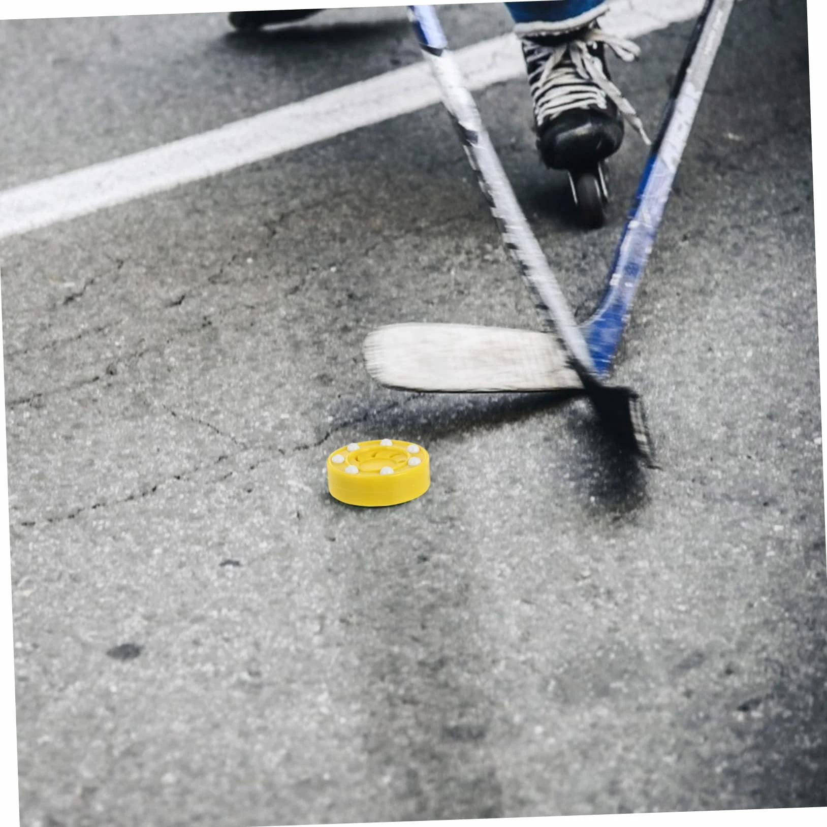 VANZACK 2 Piezas Bola de Hockey sobre Ruedas Profesional para Entrenamiento Superficies Lisas Alta Durabilidad