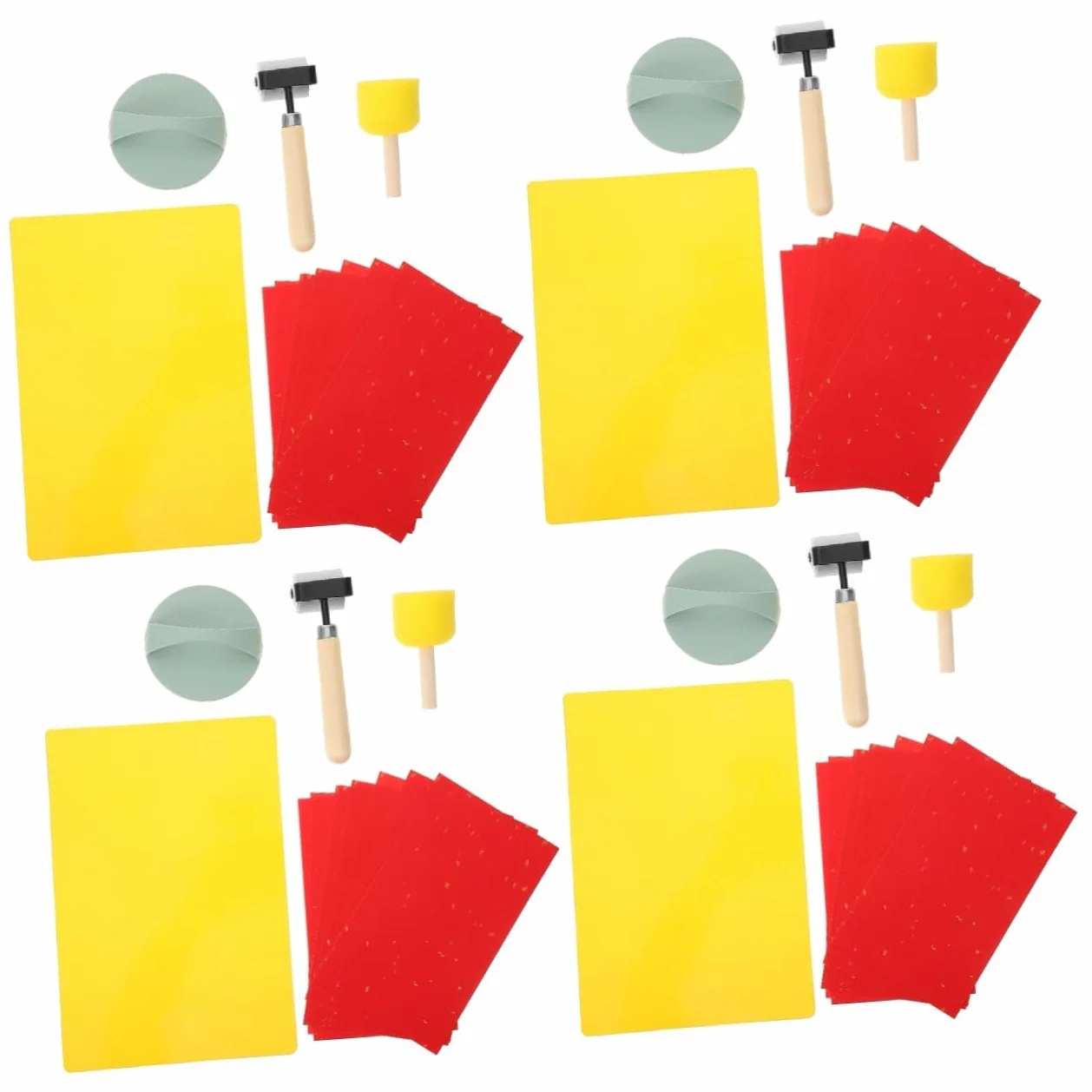 Lurrose 4 Juegos Kit De Herramientas De Grabado Reemplazo Del Kit De Recarga Pegatinas Sellos Tinta Inicio Kit De Sello De Sello De Cera Titulares Imprimible Talla De Sello Bolígrafo Papel