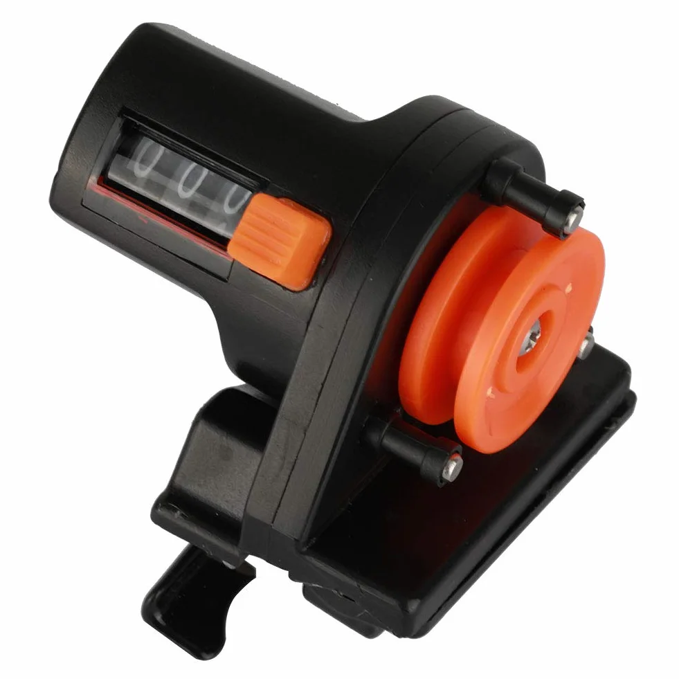 Contador de Hilo de Pescar 0-999M Herramienta Buscador de Profundidad Calibre Longitud Aparejos