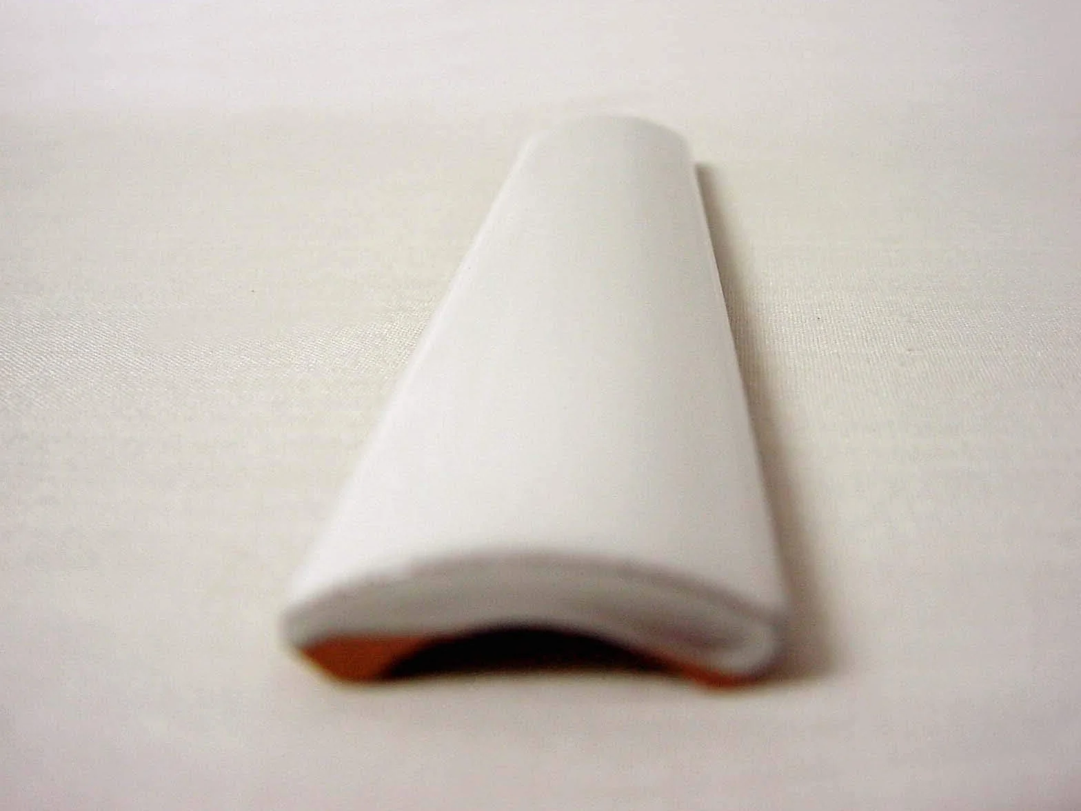 AZULEJO Liston Cenefa Ceramica Borde Ondulado Curva Blanco PEQUEÑO