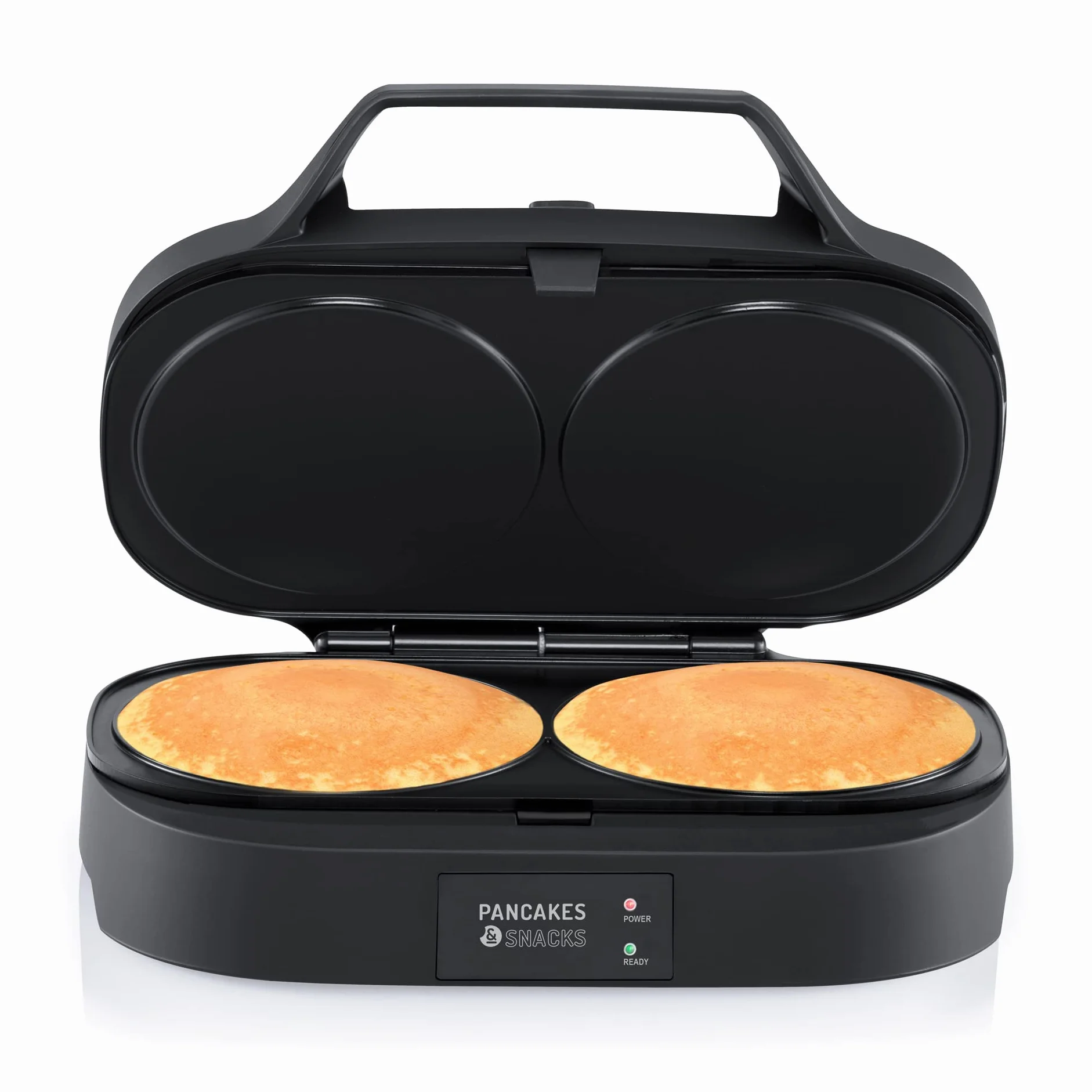 Flama Máquina de Tortitas, Crepes o Pancakes 4901FL, 1300W, 2 cavidades, Superficie Antiadherente, Panel de Control Digital
