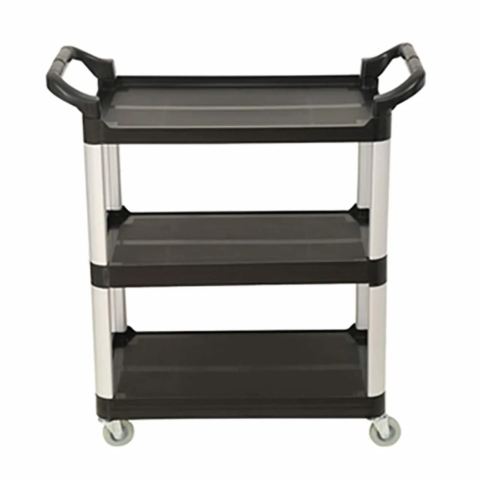 Carritos, Carro de Almacenamiento, Carro de Servicio, Vehículo utilitario, Carro portátil multifunción, Carro para el hogar, Carro Negro para Hotel, Carro de Catering co
