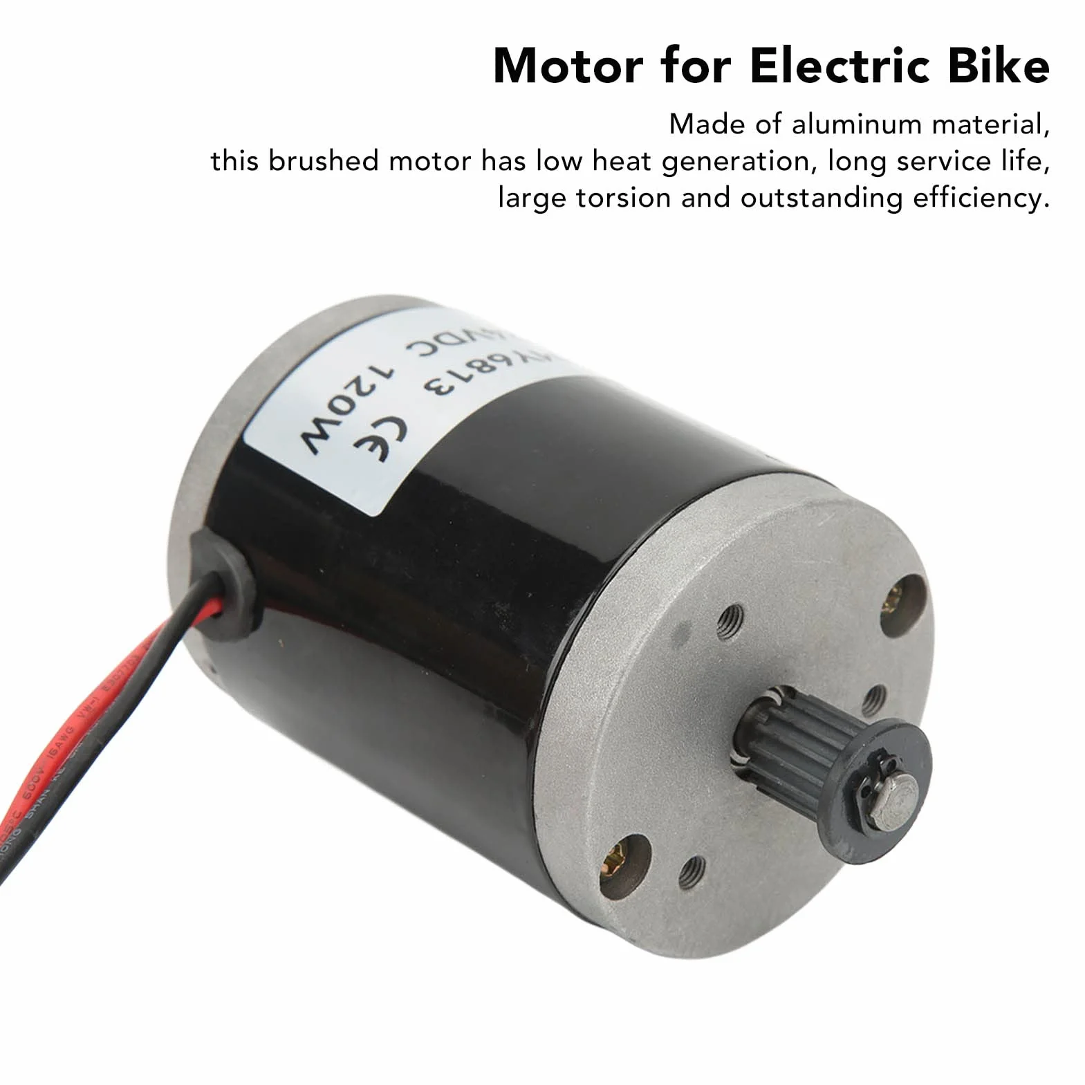 Motor Eléctrico 24V 120W Aluminio para Scooter Bicicleta