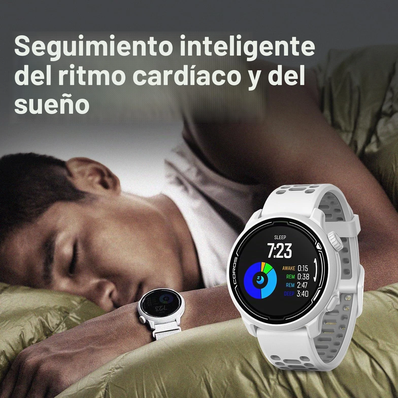 Coros PACE 2 Reloj deportivo GPS monitor frecuencia cardíaca batería 30h barómetro ANT+ BLE Strava Stryd TrainingPeaks