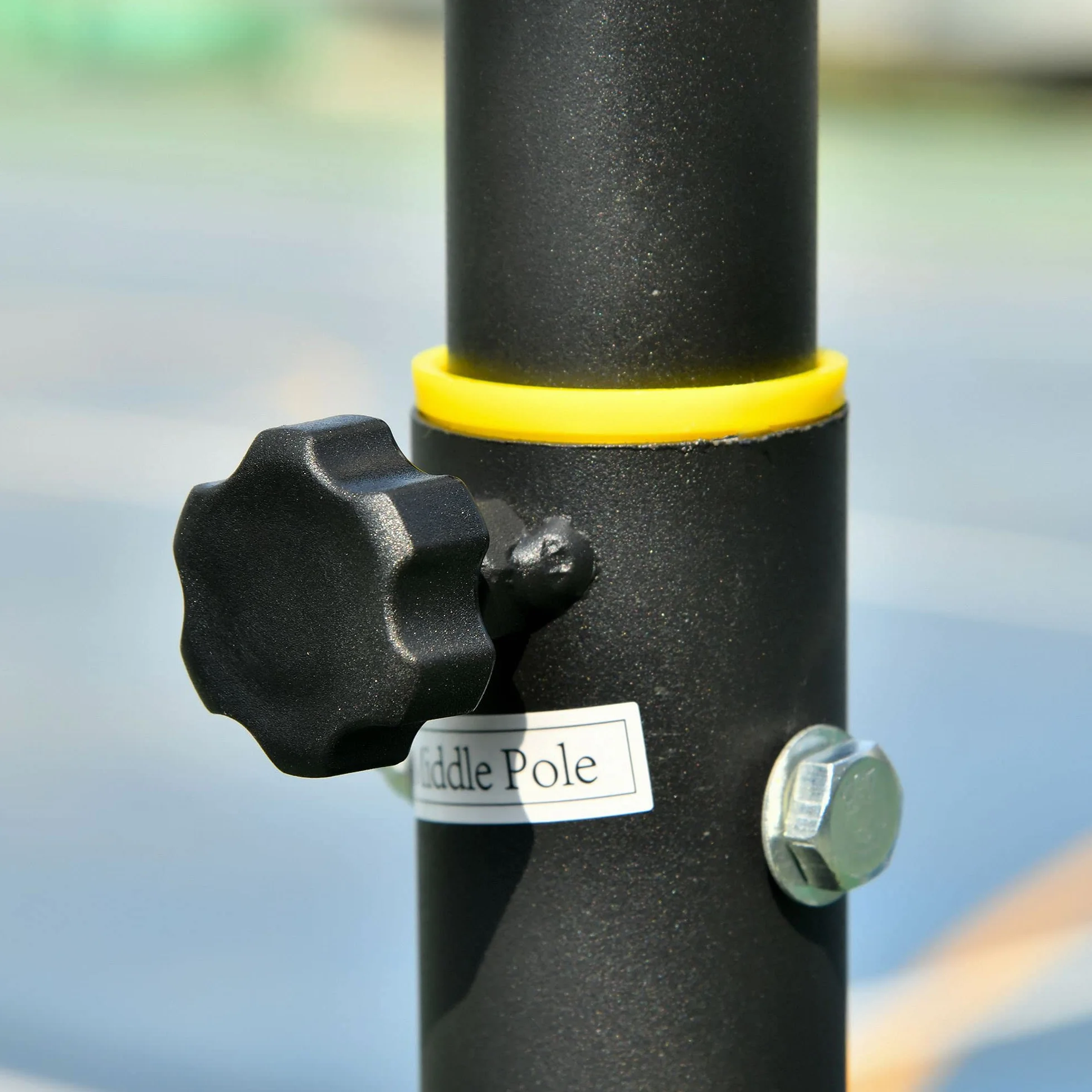 HOMCOM Canasta de Baloncesto Exterior Altura Ajustable 206-260 cm Aro con Ruedas Base Rellenable Negro