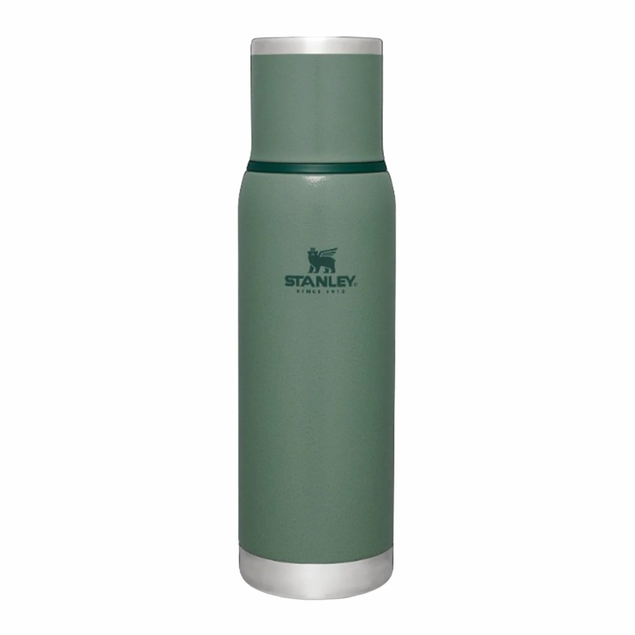 Stanley 1913 Adventure To-Go Botella Termica 1L - Hammertone Green | 25 Horas Caliente - 27 Horas Fría - Antifugas - Tapa Aislante - Sin BPA - Apta Para Lavavajillas