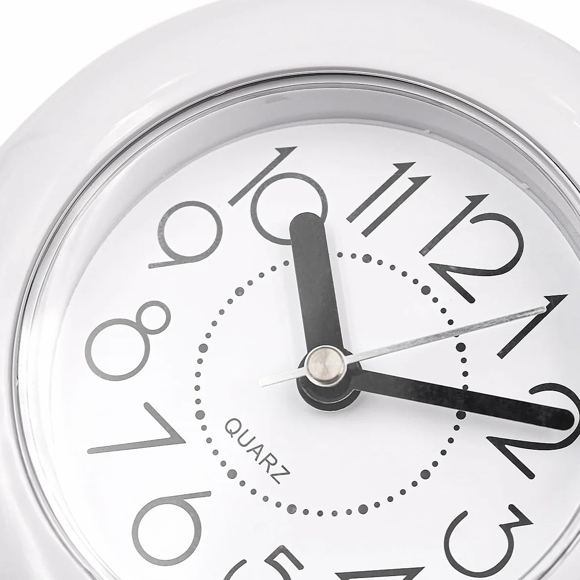 POFET Reloj de baño Reloj de Ducha a Prueba de Agua con Toalla Colgando Relojes a Prueba de Agua para baño Relojes de Cocina con Temporizador (Blanco)