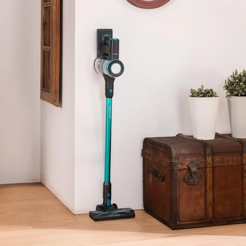 Cecotec Aspiradora Escoba sin Cable Conga Rockstar P50 X-Treme. 80AW, 20000Pa, Motor BDLC con 265W, Autonomía 50mins en Modo Eco, Cepillo Mixto con HairOut, Antienredos, Depósito XXL