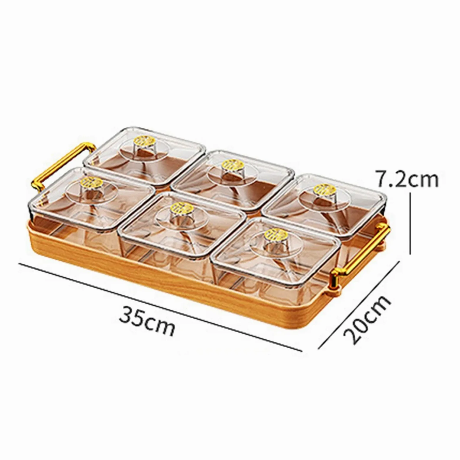 Bandeja dividida for servir refrigerios para Almacenar Nueces | Recipiente for nueces y dulces, plato, bandeja de frutos secos for escritorio de vacaciones, multifuncional