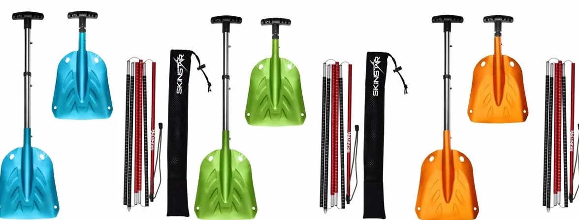 SkinStar Sonda avalanchas 260 320 cm pala nieve plegable aluminio juego avalanchas