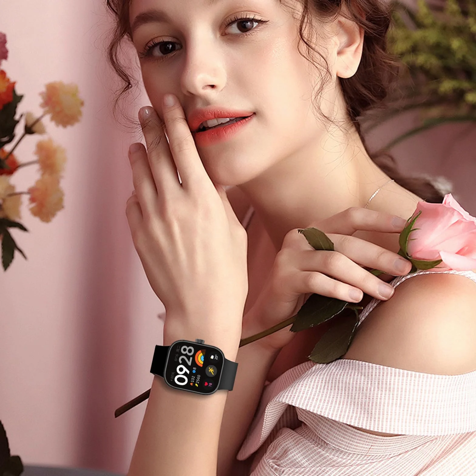 Silicona Correa Compatible para Xiaomi Redmi Watch 4/5/6/6 NFC Smart Band 8 Pro/9 Pro/10 Pro Pulsera Deportiva