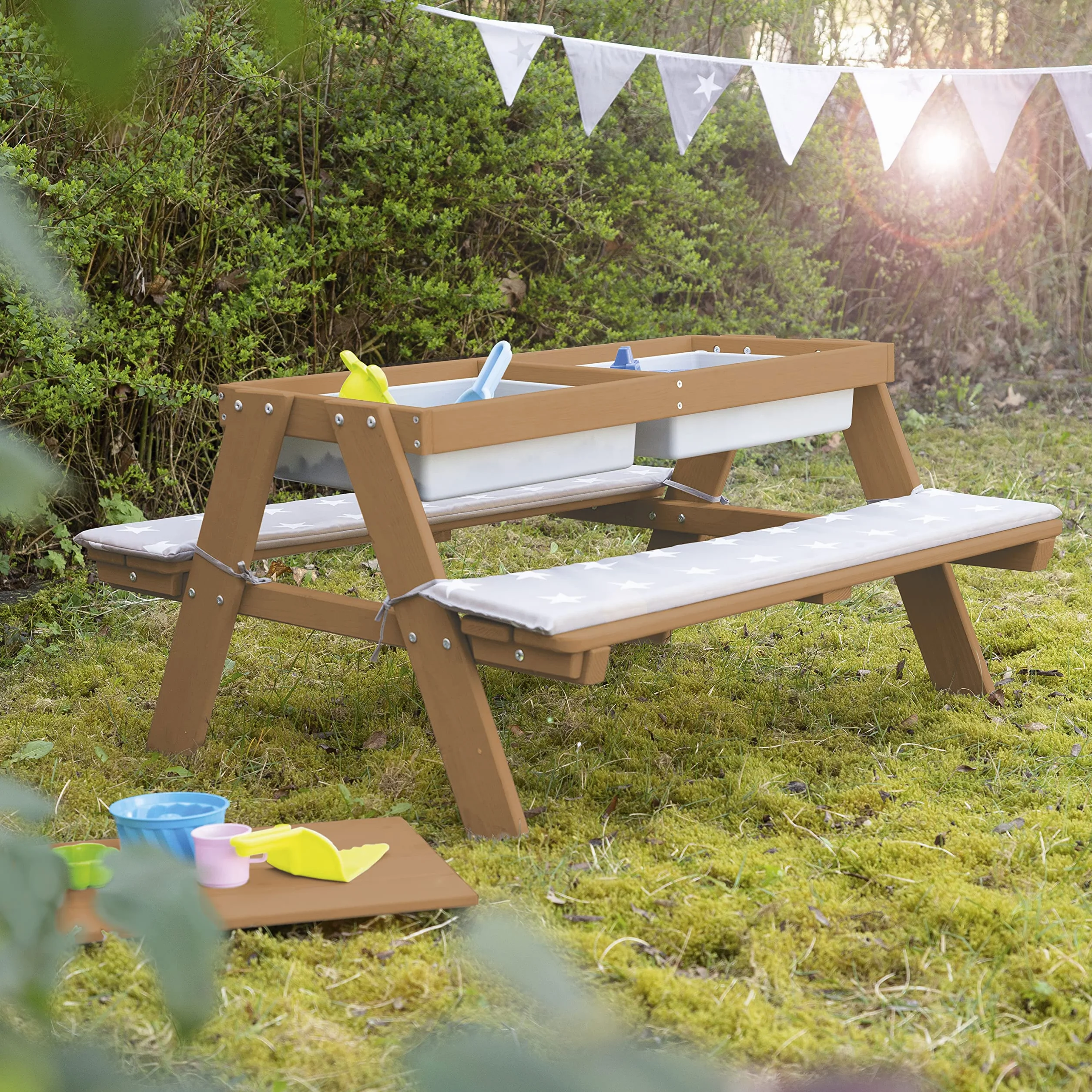 Roba 456002TE Outdoor Deluxe Puf infantil con capazo marrón