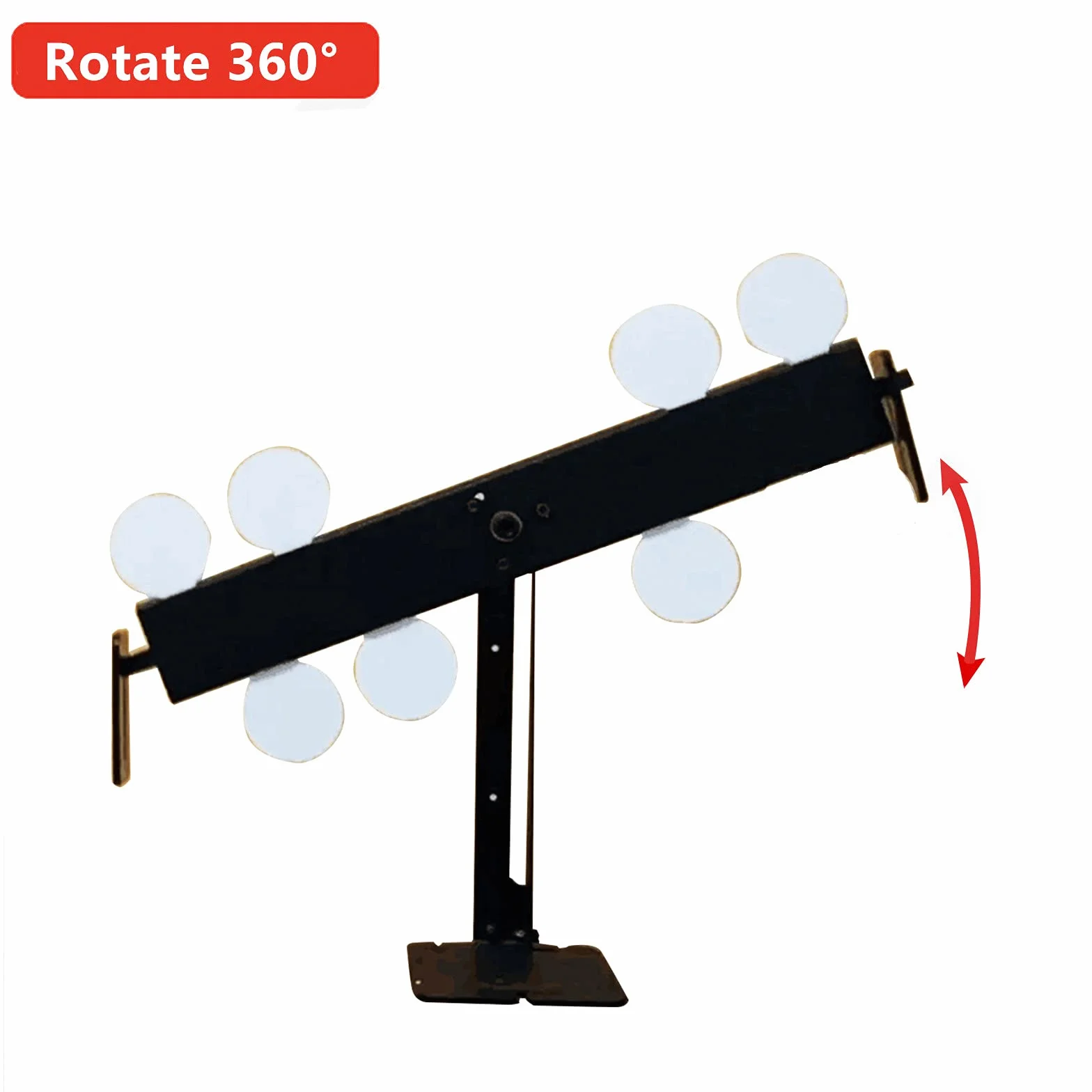 Atflbox Soporte de Objetivo de Tiro de Metal con 8 Placas de Acero para Pistolas Airsoft BB