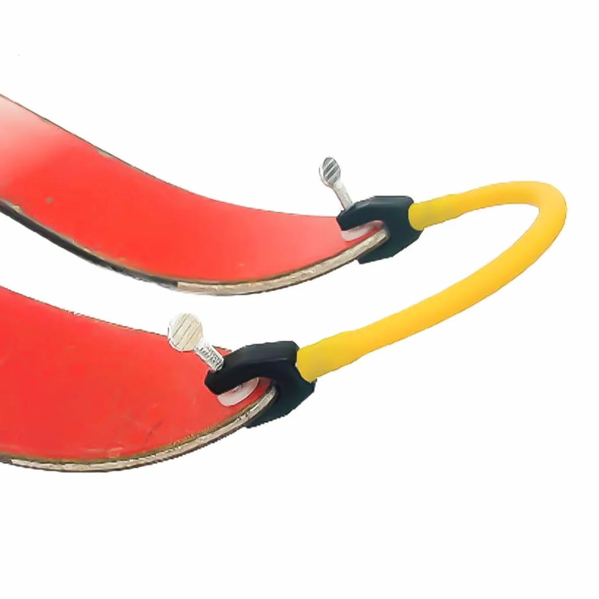 Clips para Punta de Snowboard Entrenamiento de esquí Elástico Conector Punta de esquí Amarillo