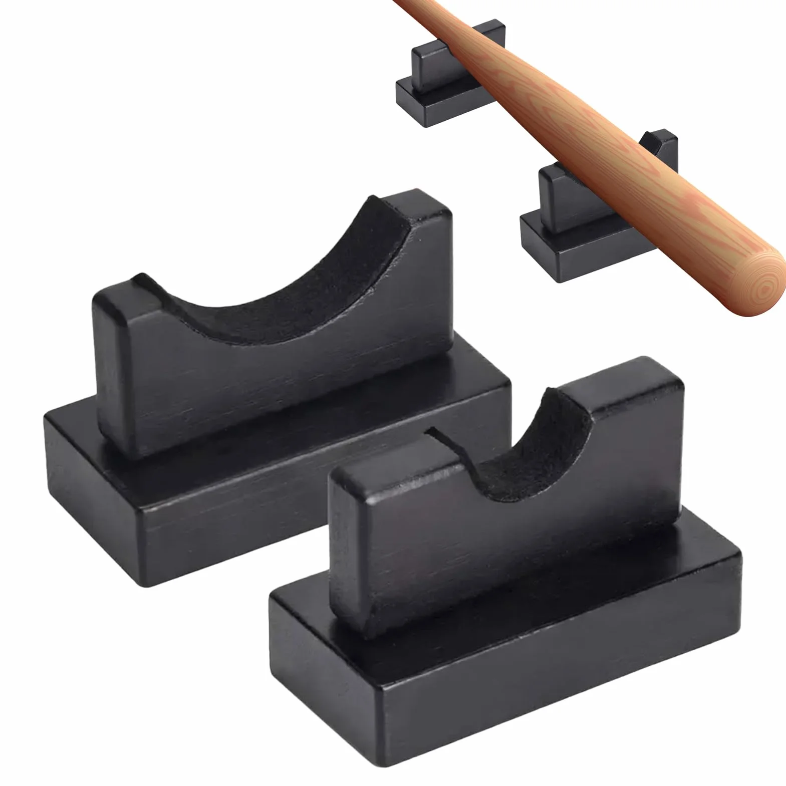Soporte para Bate de béisbol - Estante Horizontal de Exhibición para el Hogar