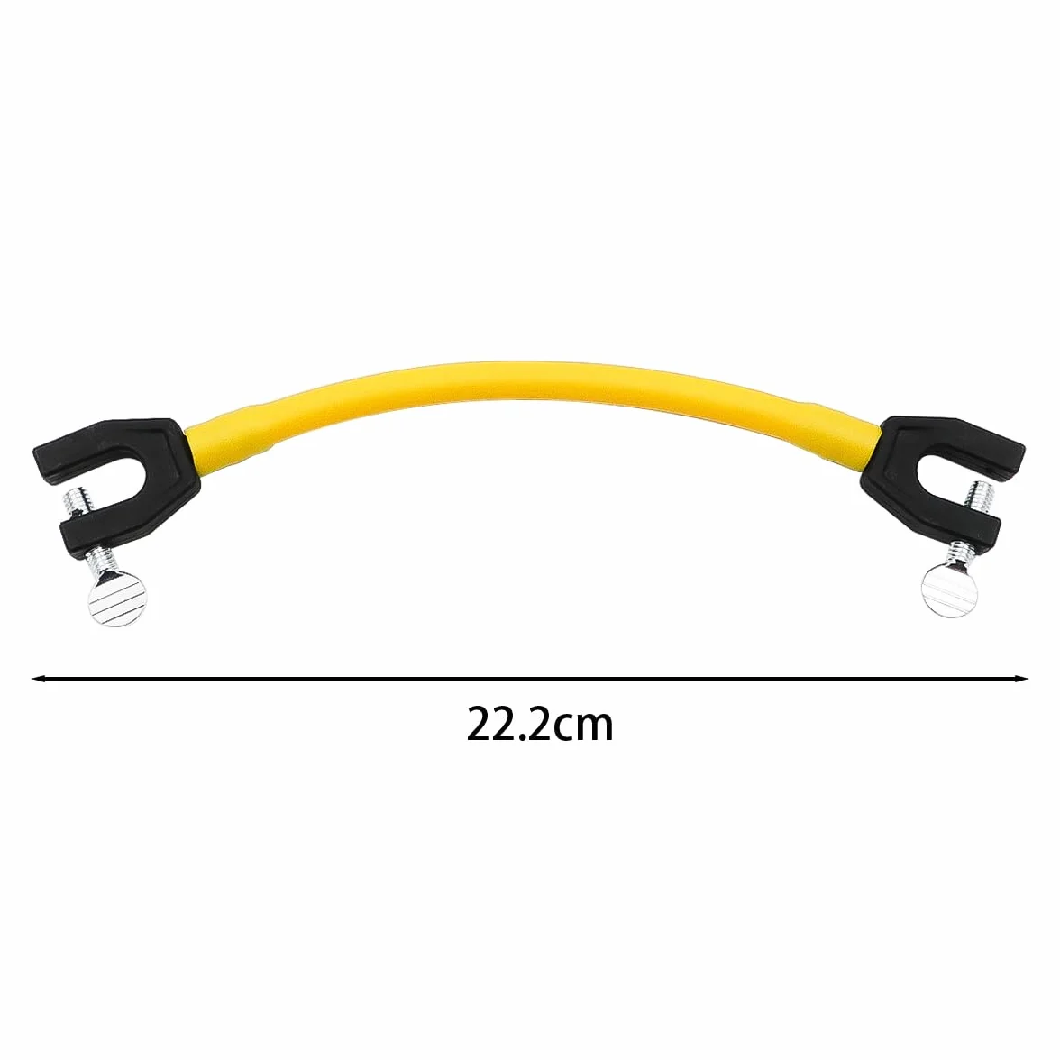 Clips para Punta de Snowboard Entrenamiento de esquí Elástico Conector Punta de esquí Amarillo
