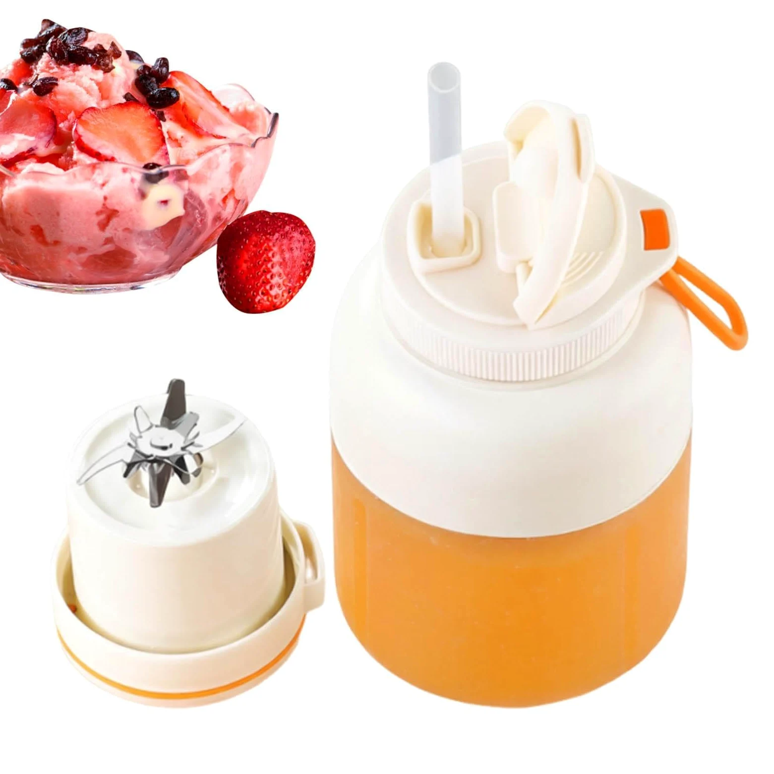 Vaso Licuadora Portátil Vaso Mezclador Eléctrico Inalámbrico Personal 1300 | Batidora Agitadora Portátil para Batidos, Zumos, Café, Bebidas, Comida, Hogar, Cocina, Gimnasio, Mesa, Aire Libre,