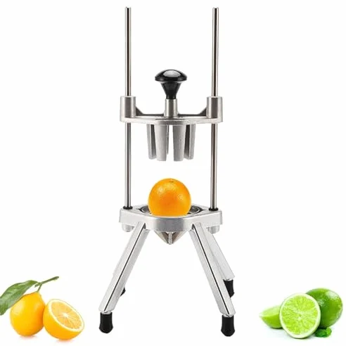 Cortador de cuña de limón y lima, cortador de verduras y frutas de grado comercial para patatas, tomates, cebollas, cortador de cocina perfecto