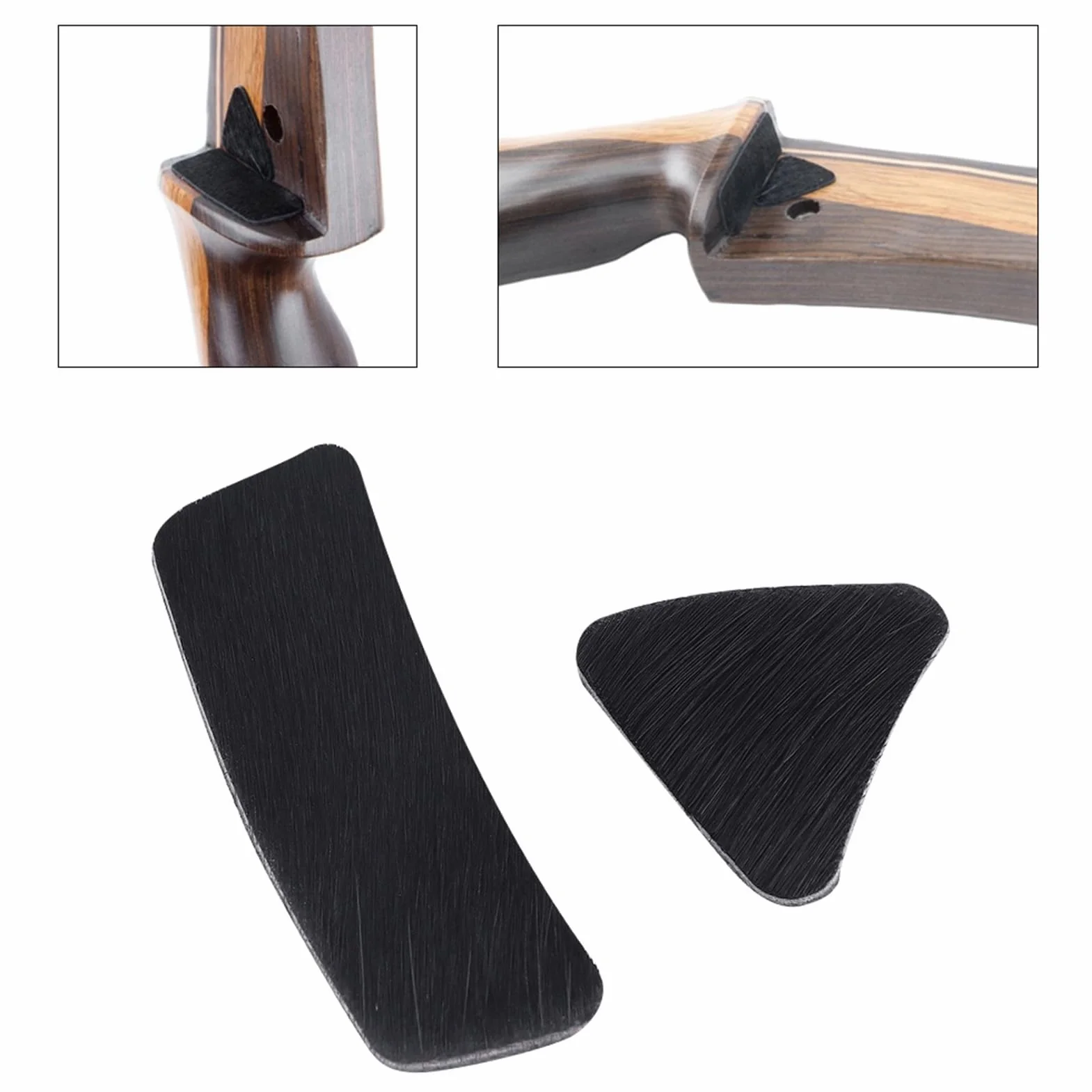 Almohadillas Adhesivas para Apoyo de Flecha de Tiro con Recurvo, Pegatinas de Apoyo de Flecha, Protector de Tiro Tradicional
